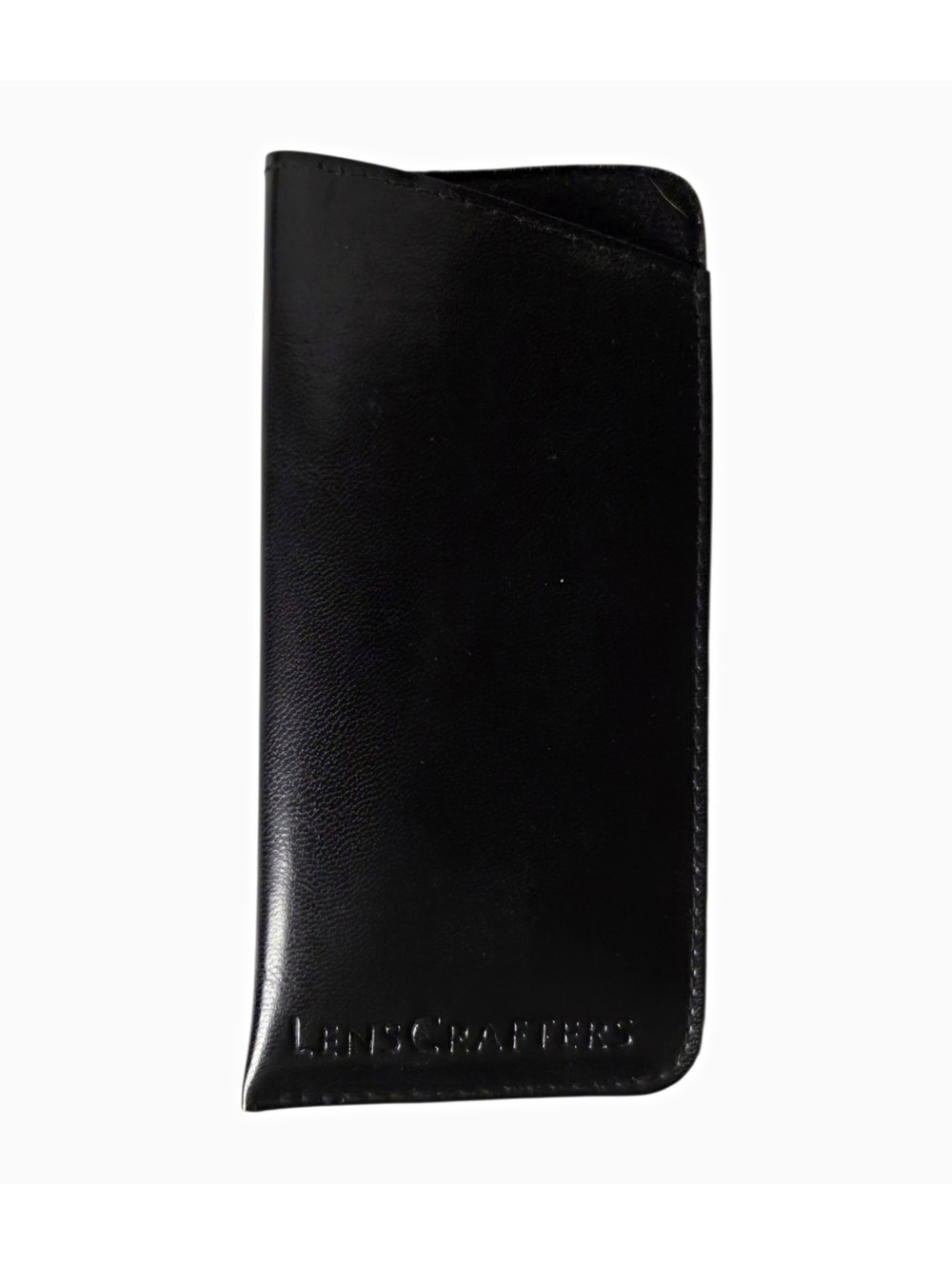 LensCrafters Black Soft Eyeglasses Case Slip-In Pouch Logo 6” x 3”